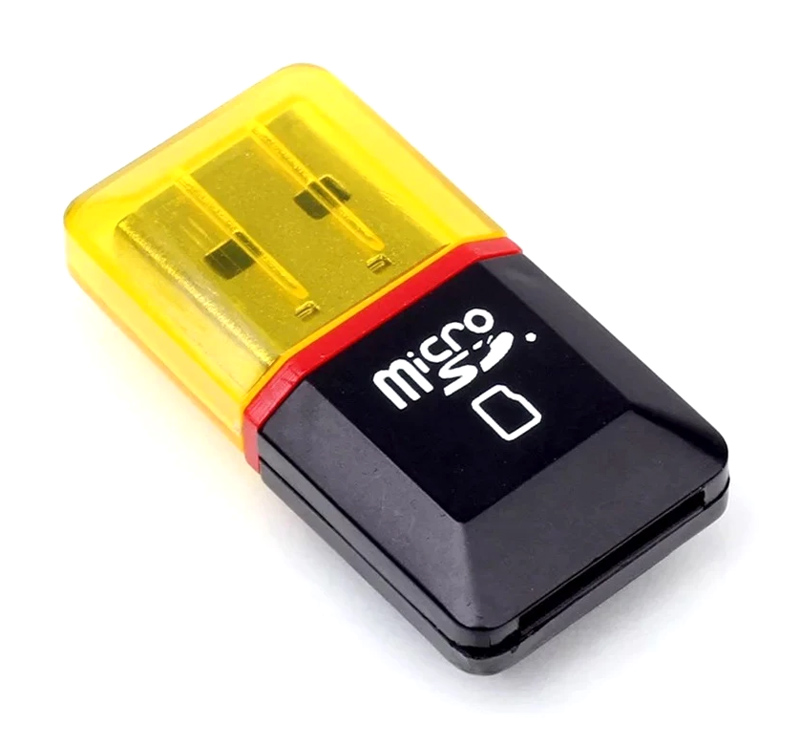 Card reader AK242C για micro SD κάρτα μνήμης, USB, μαύρο