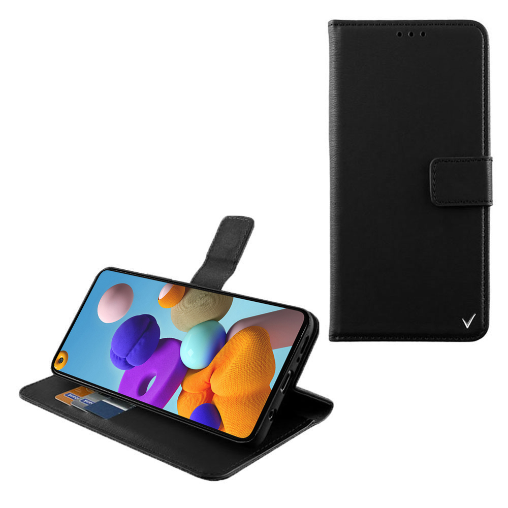 VOLTE-TEL ΘΗΚΗ SAMSUNG A21S A217 6.5" ALLURE MAGNET BOOK STAND CLIP BLACK