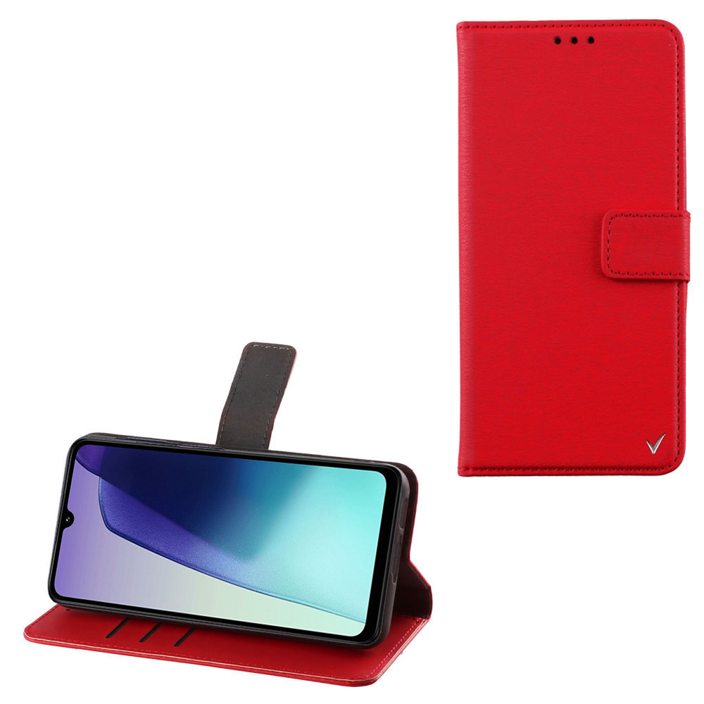 VOLTE-TEL ΘΗΚΗ XIAOMI REDMI 14C/ REDMI A4/ POCO C75/ POCO M7 6.88" ALLURE MAGNET BOOK STAND CLIP RED