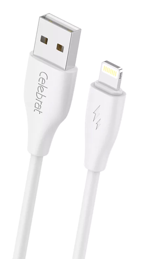 CELEBRAT καλώδιο Lightning σε USB CB-31, 15W, 480Mbps, 1m, λευκό