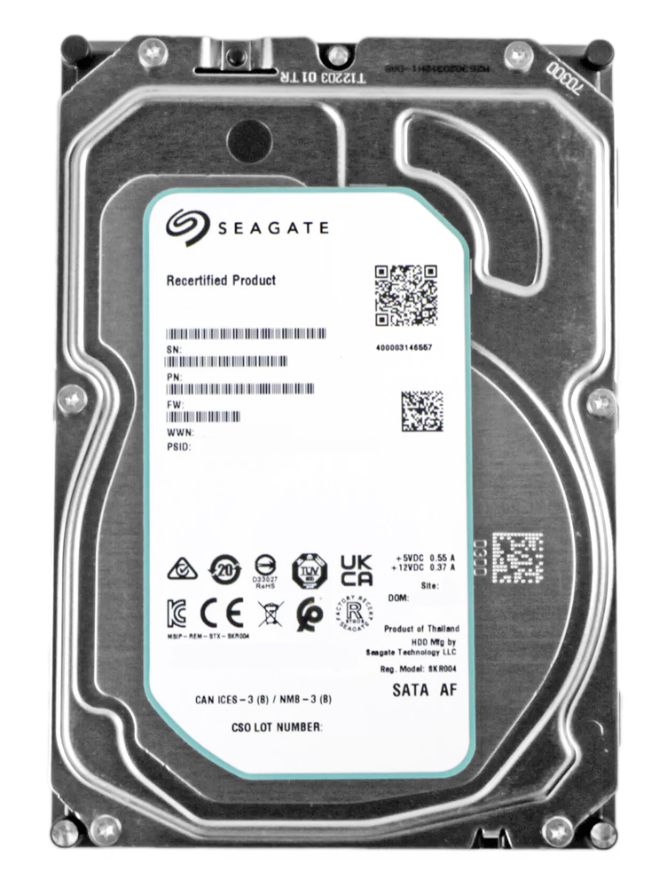 SEAGATE σκληρός δίσκος Exos 5E8 3.5", 8TB, 5400RPM, 256MB, 6Gb/s, FR