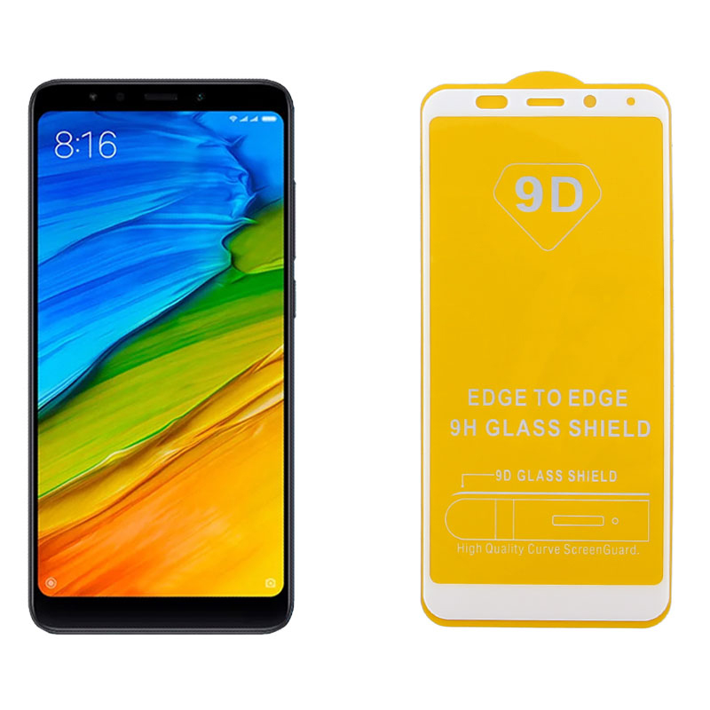 IDOL 1991 TEMPERED GLASS XIAOMI REDMI 5 PLUS 5.99" 9H 0.25mm 9D FULL GLUE SPECIAL FULL COVER WHITE