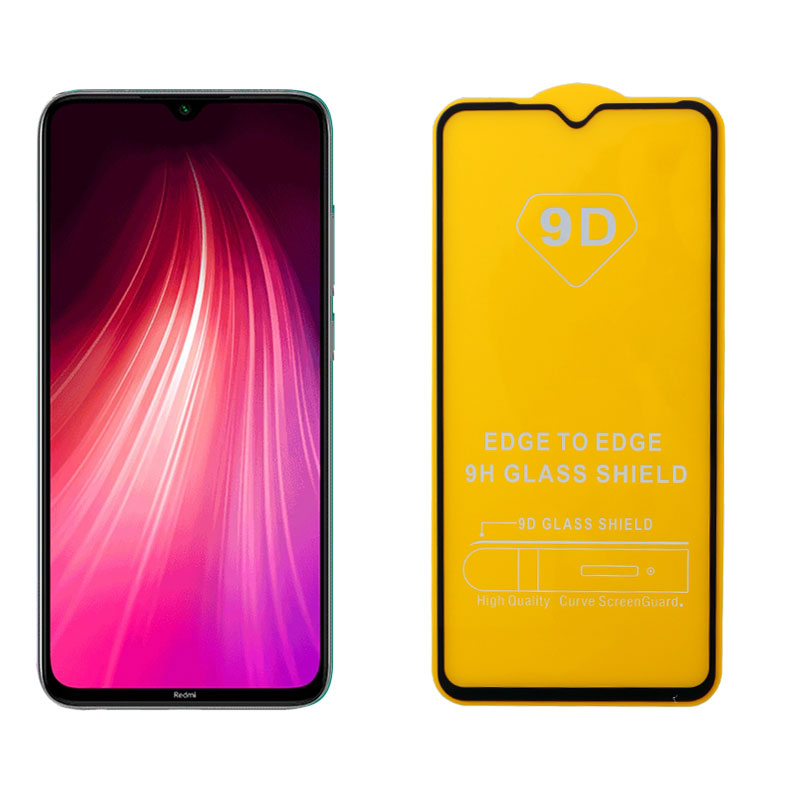 IDOL 1991 TEMPERED GLASS XIAOMI REDMI NOTE 8 6.3" 9H 0.25mm 9D FULL GLUE SPECIAL FULL COVER BLACK
