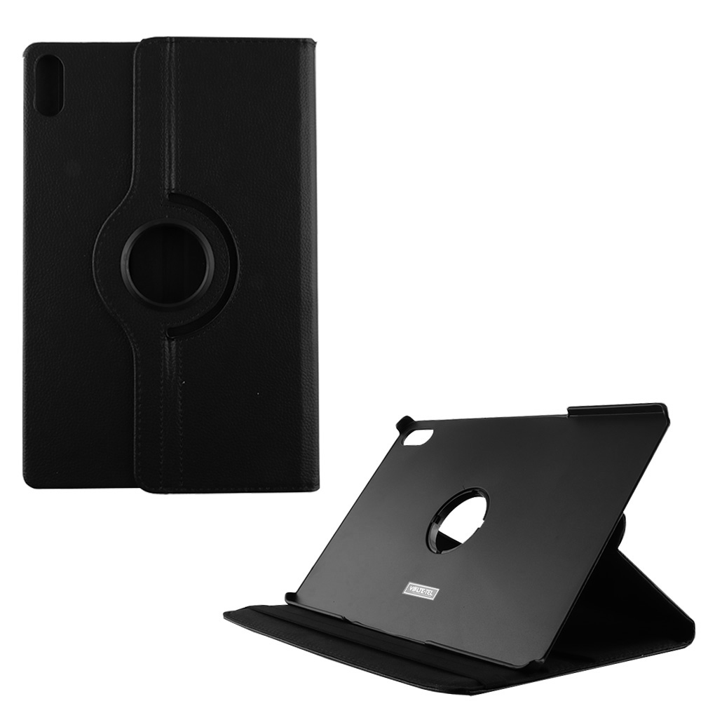 VOLTE-TEL ΘΗΚΗ SAMSUNG TAB S9 FE +/ S9 +/ S10 + 12.4" LEATHER BOOK ROTATING STAND BLACK