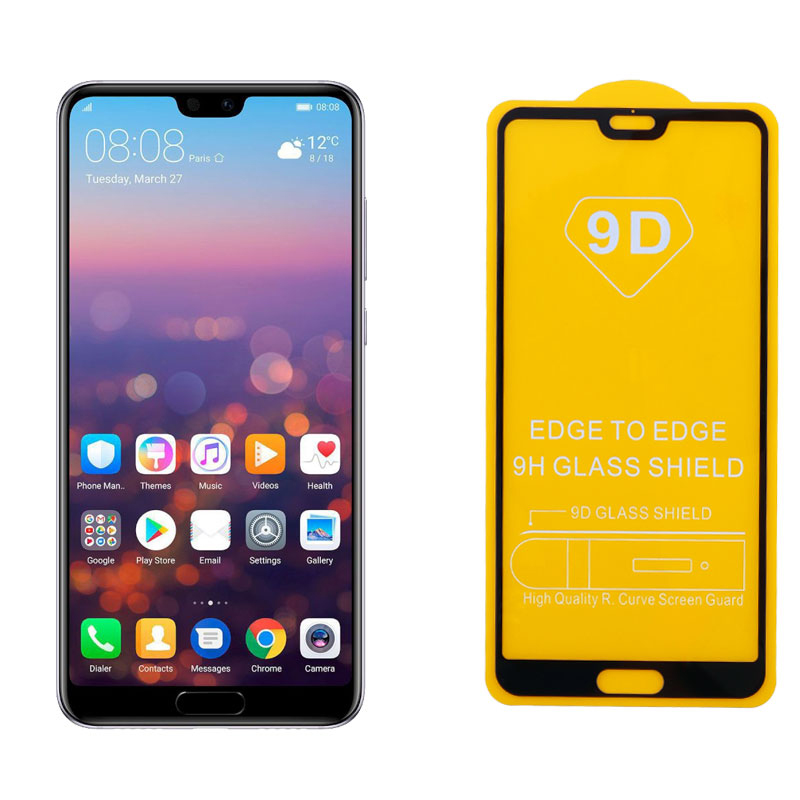 IDOL 1991 TEMPERED GLASS HUAWEI P20 PRO 6.1" 9H 0.25mm 9D FULL GLUE SPECIAL FULL COVER BLACK