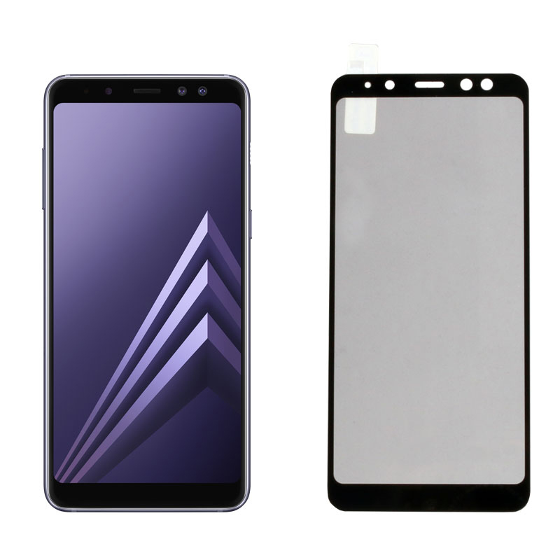 IDOL 1991 TEMPERED GLASS SAMSUNG A8 2018 A530 5.6" 9H 0.25mm 2.5D SPECIAL FULL COVER BLACK