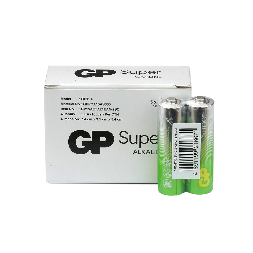 GP ΑΛΚΑΛΙΚΕΣ ΜΠΑΤΑΡΙΕΣ LR06/SIZE AA 1.5V SUPER ALKALINE G-TECH +50% MORE POWER 10/BLISTER