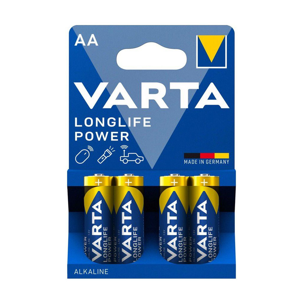 VARTA ΑΛΚΑΛΙΚΕΣ ΜΠΑΤΑΡΙΕΣ LR06/SIZE AA 1.5V ALKALINE LONGLIFE POWER 4906 4/BLISTER