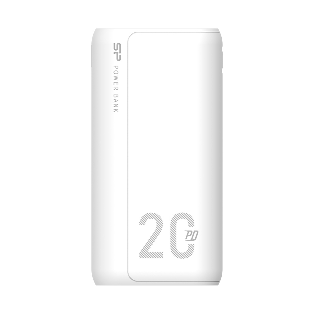 SILICON POWER POWER BANK QS15 20000mAh OUTPUT USB X 2 5V-3A/5V-3A max/ TYPE C 5V-3A /INPUT MICRO USB & TYPE C 5V-3A WHITE OR