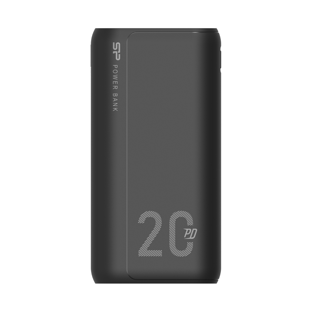 SILICON POWER POWER BANK QS15 20000mAh OUTPUT USB X 2 5V-3A/5V-3A max/ TYPE C 5V-3A /INPUT MICRO USB & TYPE C 5V-3A BLACK OR