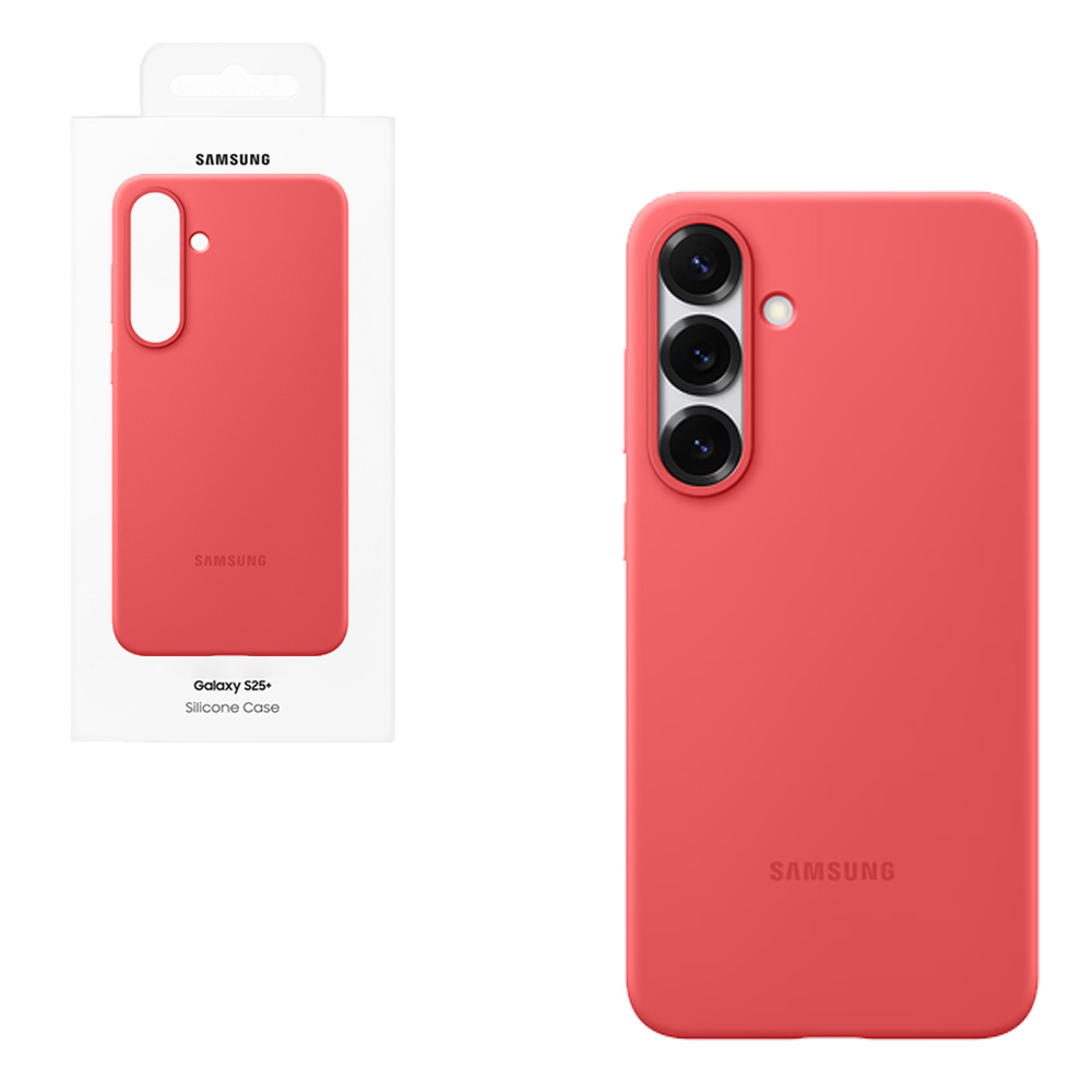 ΘΗΚΗ SAMSUNG S25 PLUS 5G S936 SILICONE COVER EF-PS936CREGWW RED PACKING OR