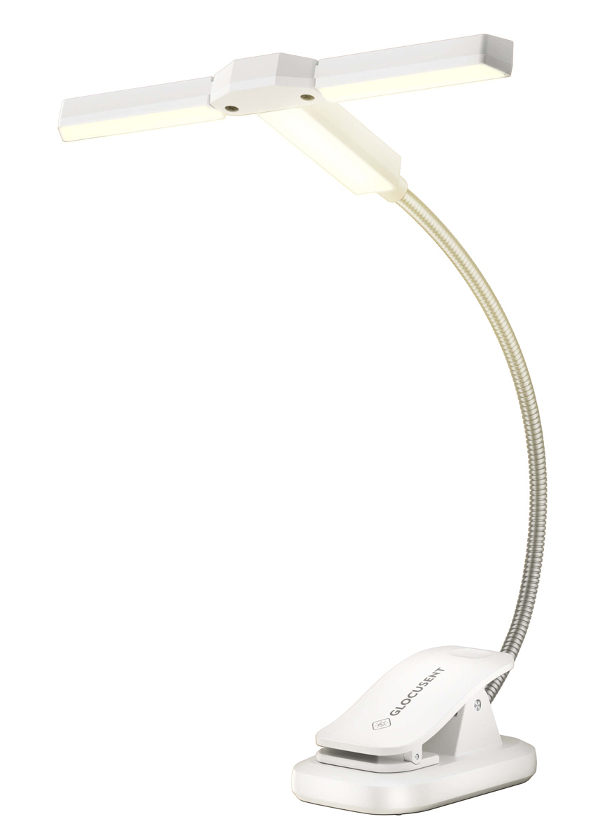 GLOCUSENT LED φακός διαβάσματος GLCSNTA2303, επαναφορτιζόμενος, έως 50lm, λευκός