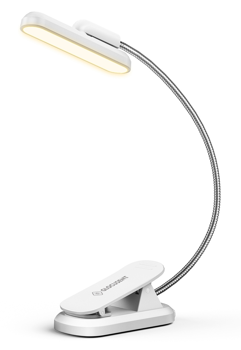 GLOCUSENT LED φακός διαβάσματος GLCSNTA2404, επαναφορτιζόμενος, έως 60lm, λευκός