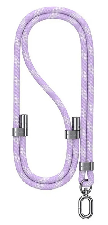 USAMS κορδόνι λαιμού για κινητά ZB316, 160cm, universal, μωβ