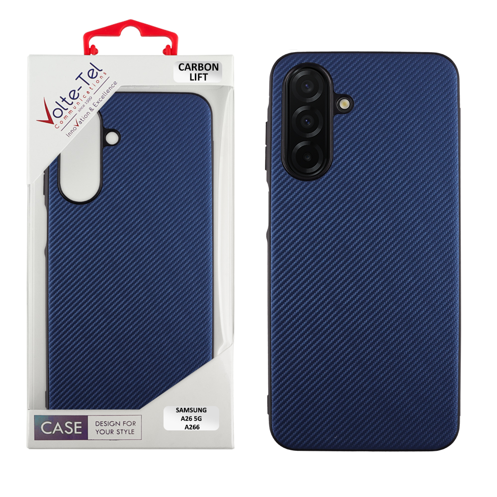 VOLTE-TEL ΘΗΚΗ SAMSUNG A26 5G A266 6.7" CARBON LIFT CAMERA GUARD BLUE