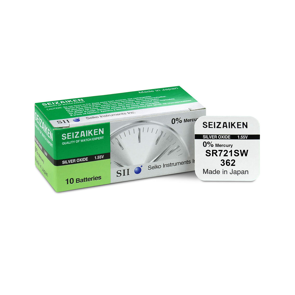 SEIZAIKEN SEIKO ΜΠΑΤΑΡΙΕΣ ΡΟΛΟΓΙΟΥ SR58/362/361/SR721SW/G11/AG11 1.55V SILVER OXIDE 1 ΤΕΜ/BLISTER