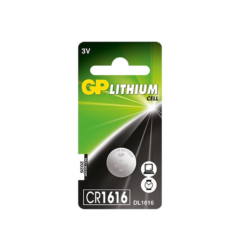GP ΜΠΑΤΑΡΙΕΣ ΝΟΜΙΣΜΑΤΟΣ ΛΙΘΙΟΥ CR1616 3V 55mAh Li-ion 1/BLISTER