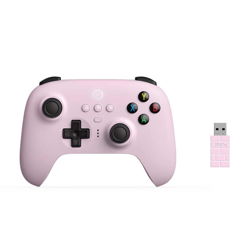 8BitDo-Ultimat-2.4G-Controller-Charging-Dock-ALPS-joysticks-pink