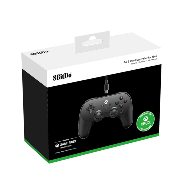 8Bitdo-Pro-2-Ensirmato-Gamepad-PC-XboxOne-Xbox-Series-Black