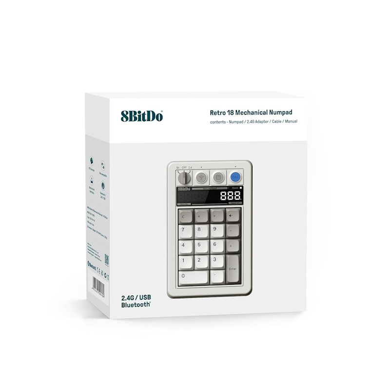 8bitdo-mechanical-numpad-retro-18-m-edition