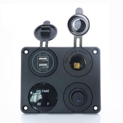 Kewig-SP11-panel-psifiako-voltometro-2USB-anaptira-pliktroONOFF-thalassia-skafi-autokinita-trakter