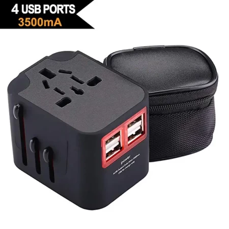 RRtravel HHT210 Αντάπτορας Πρίζας από Universal σε Universal  (4xUSB) USA EU UK AU US