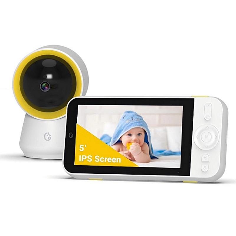 Ellie Baby Monitor Ασύρματη Ενδοεπικοινωνία Μωρού με Κάμερα & Οθόνη 5" χωρίς WiFi/Εφαρμογή, Αμφίδρομη Επικοινωνία, Ανίχνευση Κλάματος & Ύπνου, AI & Νυχτερινή Όραση