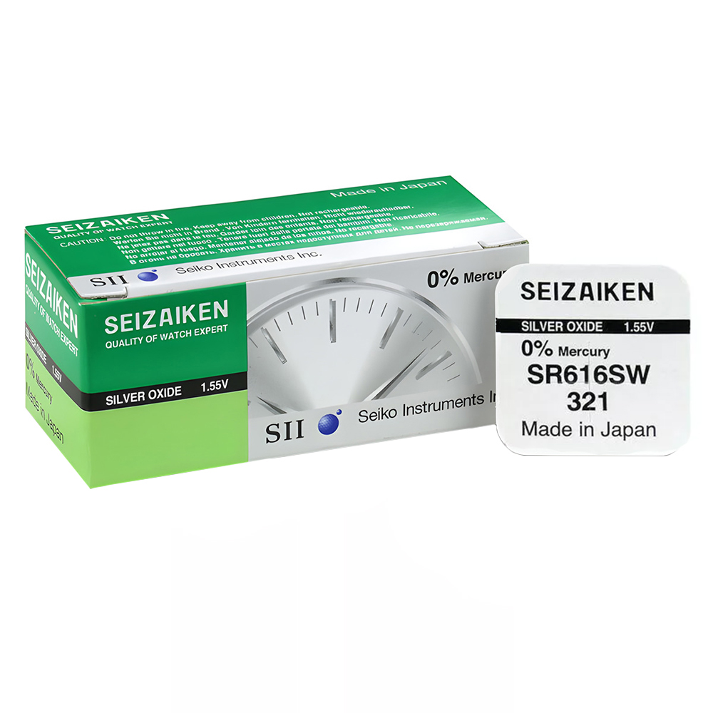 SEIZAIKEN SEIKO ΜΠΑΤΑΡΙΕΣ ΡΟΛΟΓΙΟΥ 321/SR616SW/V321/SR65 1.55V SILVER OXIDE 1 ΤΕΜ/BLISTER