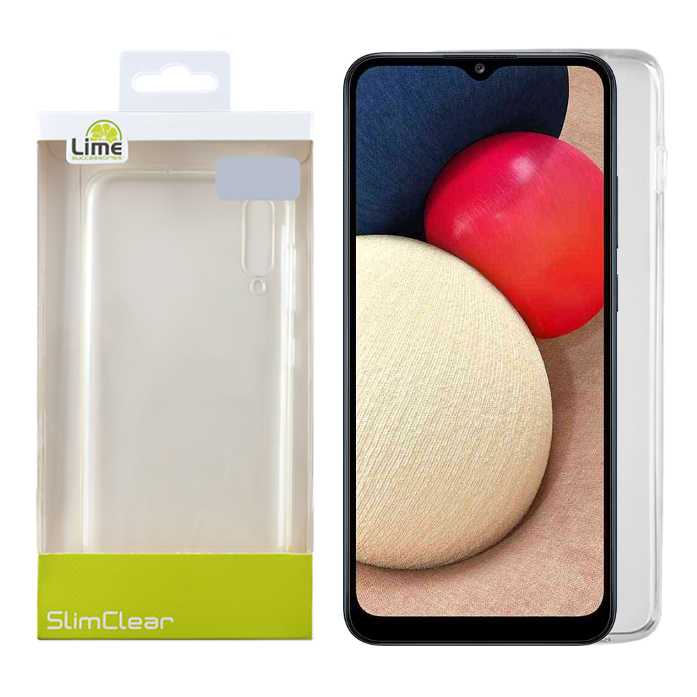 LIME ΘΗΚΗ SAMSUNG A02S A025 6.5" SLIMCLEAR TPU CAMERA GUARD ΔΙΑΦΑΝΗ