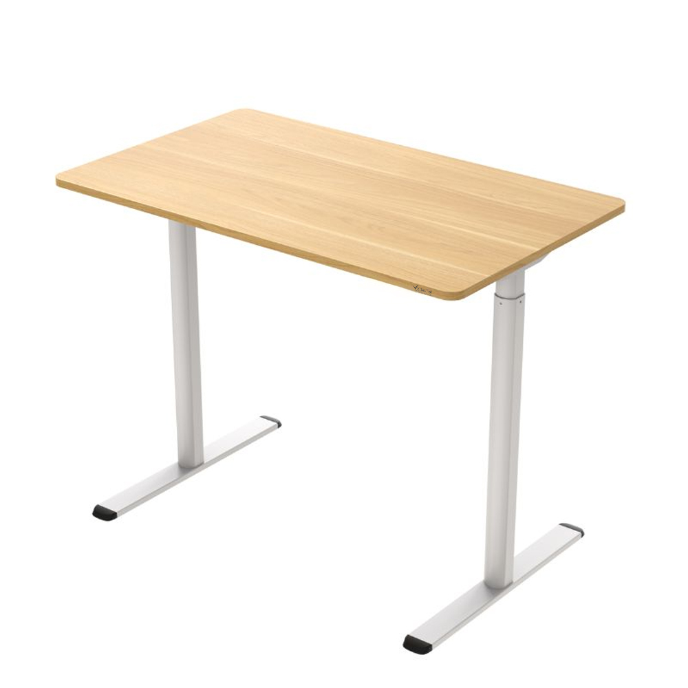 VOLTE-TEL VT143W ΗΛΕΚΤΡΙΚΟ ΓΡΑΦΕΙΟ ΜΕ ΜΕΤΑΛΛΙΚΑ ΠΟΔΙΑ ΚΑΙ ΡΥΘΜΙΖΟΜΕΝΟ ΥΨΟΣ 72.5-117.5cm ΜΕ ΑΝΤΟΧΗ ΕΩΣ 50KG 120x60cm WHITE