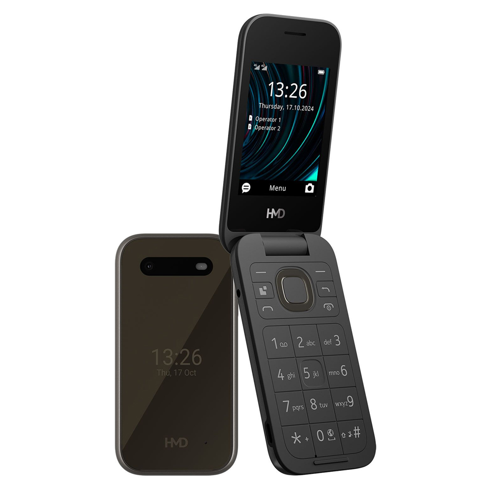 ΚΙΝΗΤΟ ΜΕ ΠΛΗΚΤΡΑ HMD 2660 FLIP (2025) 4G 2.8" DUAL SIM 64MB/128MB (TA-1711) BLACK GR