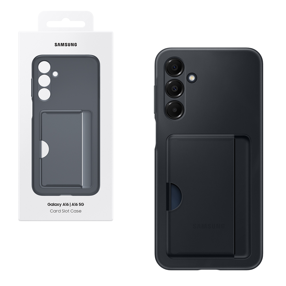 ΘΗΚΗ SAMSUNG A16 5G A166 6.7" CARD SLOT COVER EF-OA166TBEGWW BLACK PACKING OR