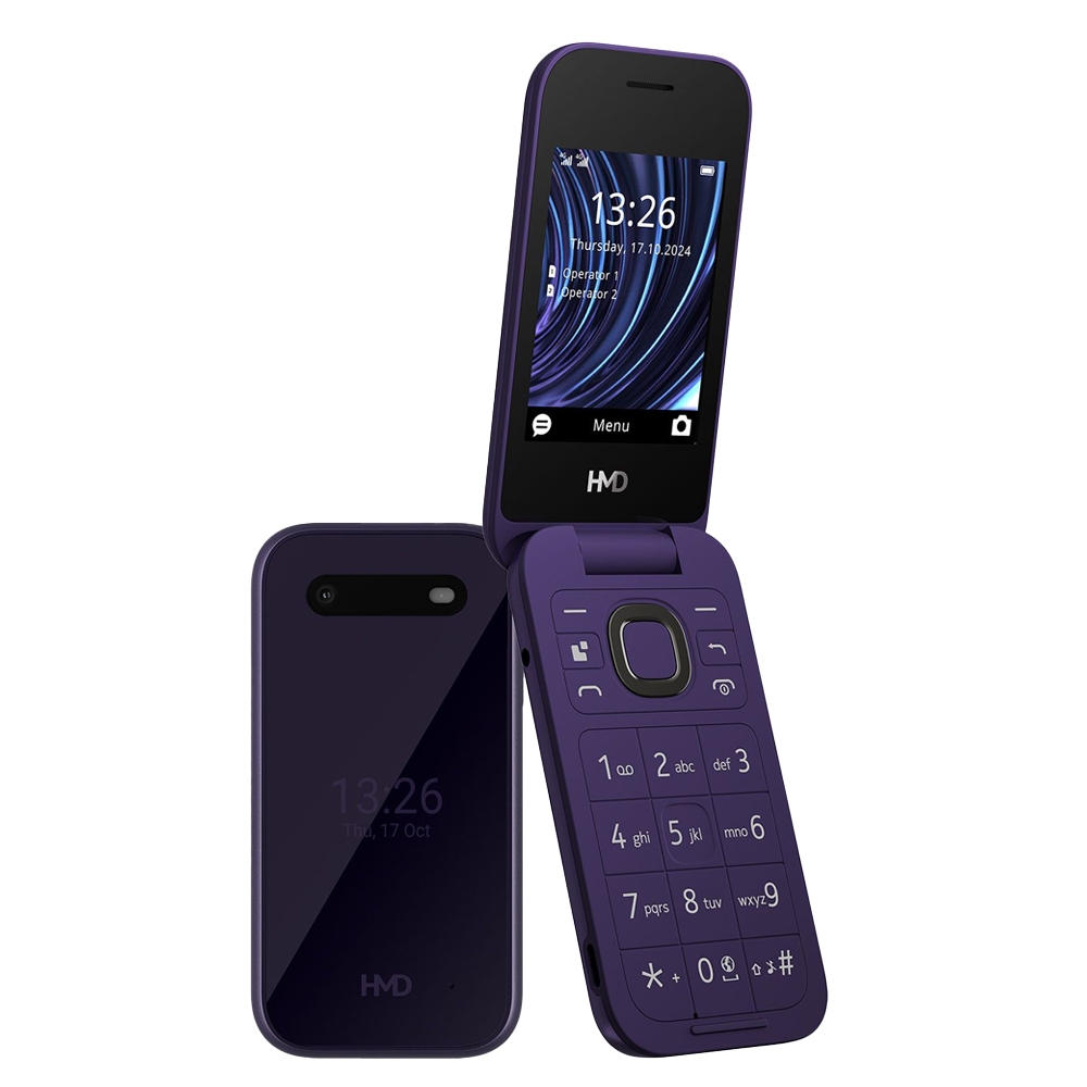 ΚΙΝΗΤΟ ΜΕ ΠΛΗΚΤΡΑ HMD 2660 FLIP (2025) 4G 2.8" DUAL SIM 64MB/128MB (TA-1711) TWILIGHT VIOLET GR