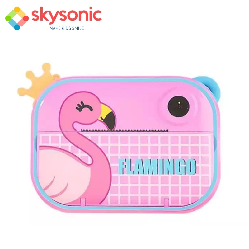 skysonic-paidiki-kamera-me-thermiko-ektypwti-roz-flamingo