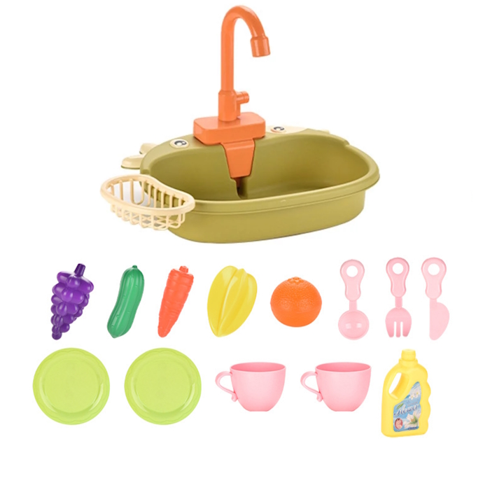 Giggles D10 Παιδικό Παιχνίδι "Ο Νεροχύτης του Μικρού Βοηθού της Μαμάς" Πράσινο (3+)