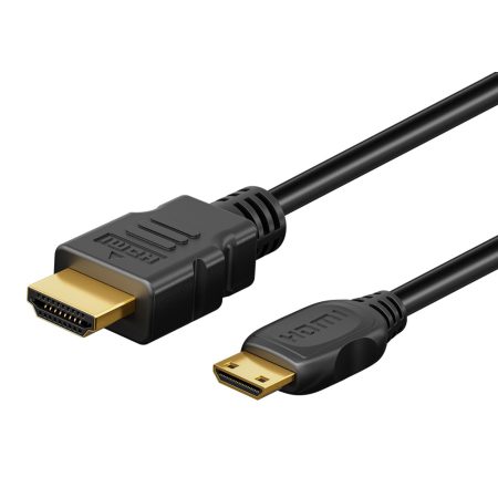 GOOBAY καλώδιο mini HDMI σε HDMI 74087 με Ethernet, 4K/60Hz, 18 Gbps, 3m, μαύρο