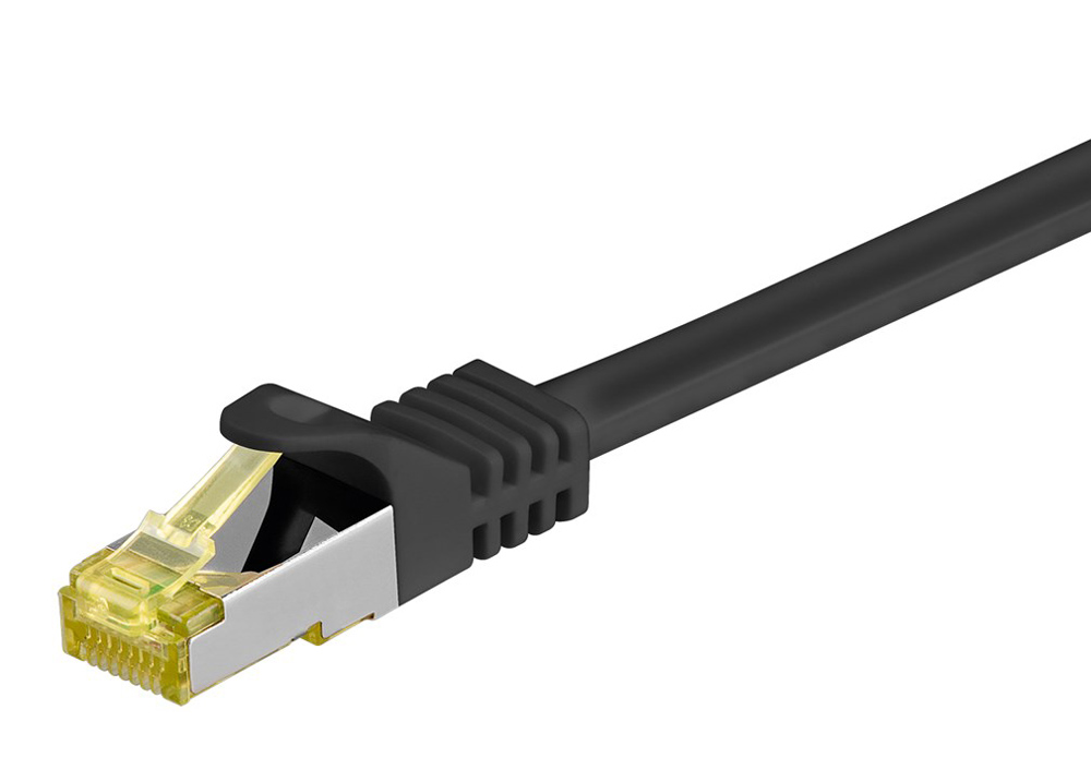 GOOBAY καλώδιο δικτύου 91626, CAT 7 S/FTP, copper, 500MHz, 5m, μαύρο