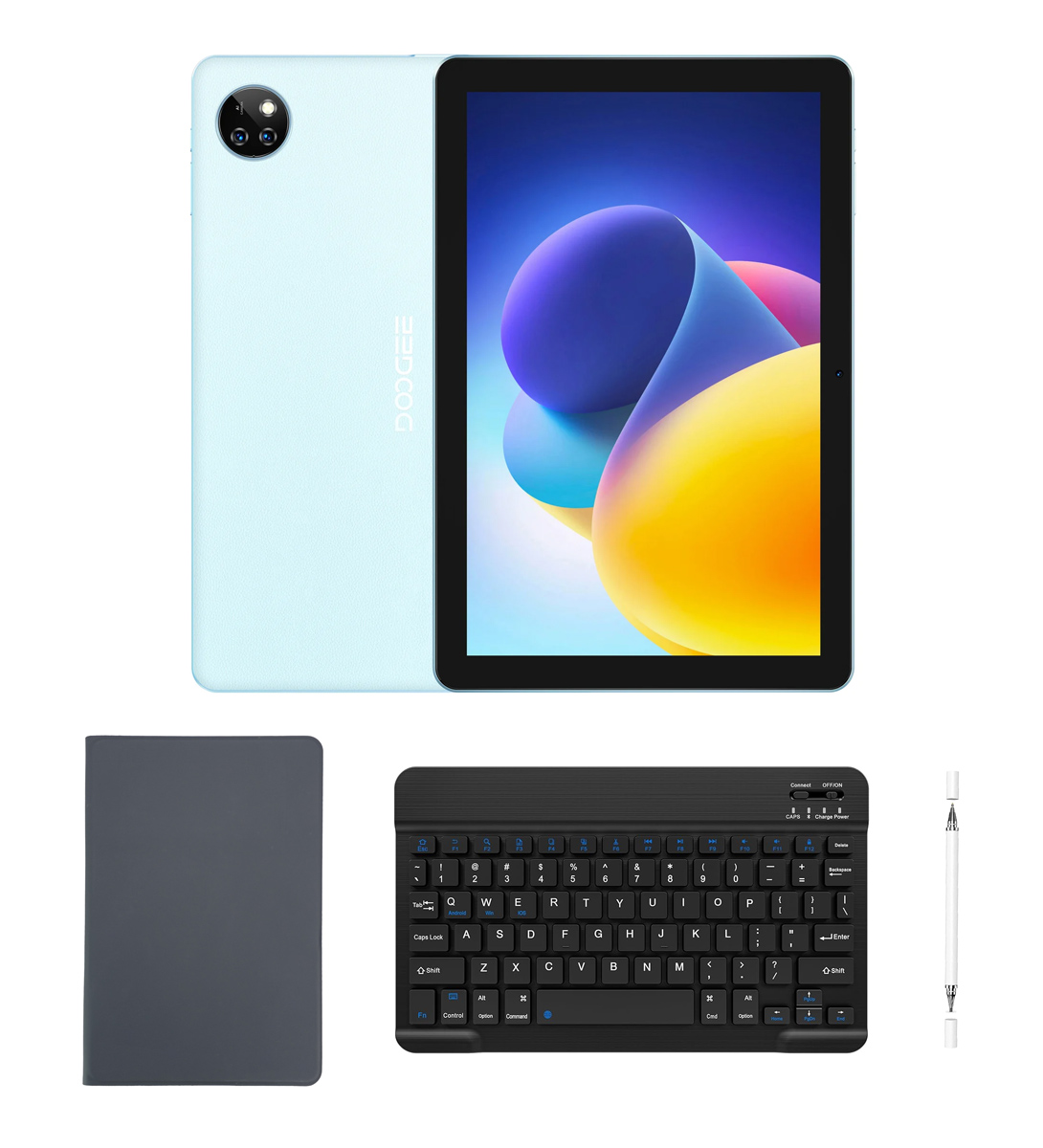 DOOGEE tablet T10W με πληκτρολόγιο/στύλο αφής/θήκη, 10.1", 4/128GB, 4G, Android 14, 8000mAh, μπλε