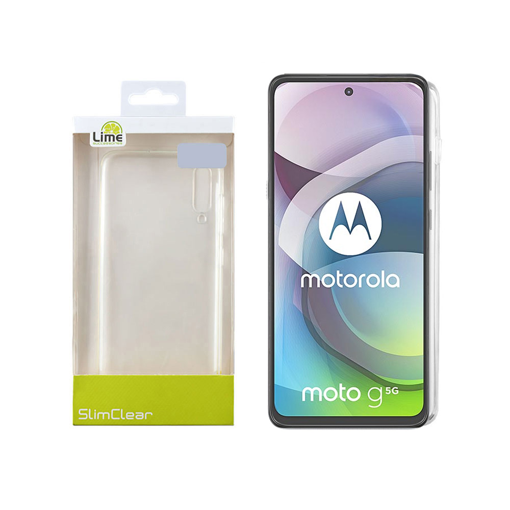 LIME ΘΗΚΗ MOTOROLA MOTO G 5G (2025) 6.7" SLIMCLEAR TPU FULL CAMERA PROTECTION ΔΙΑΦΑΝΗ