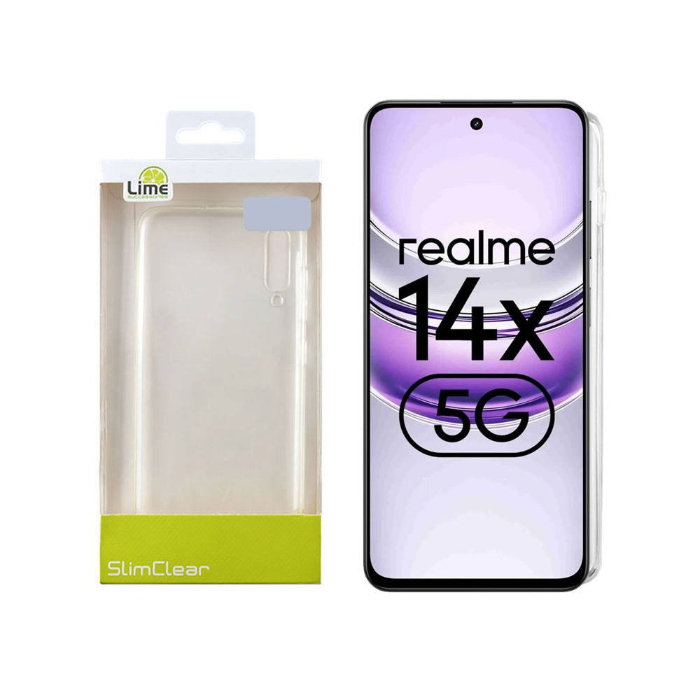 LIME ΘΗΚΗ REALME 14X 5G 6.67" SLIMCLEAR TPU FULL CAMERA PROTECTION ΔΙΑΦΑΝΗ