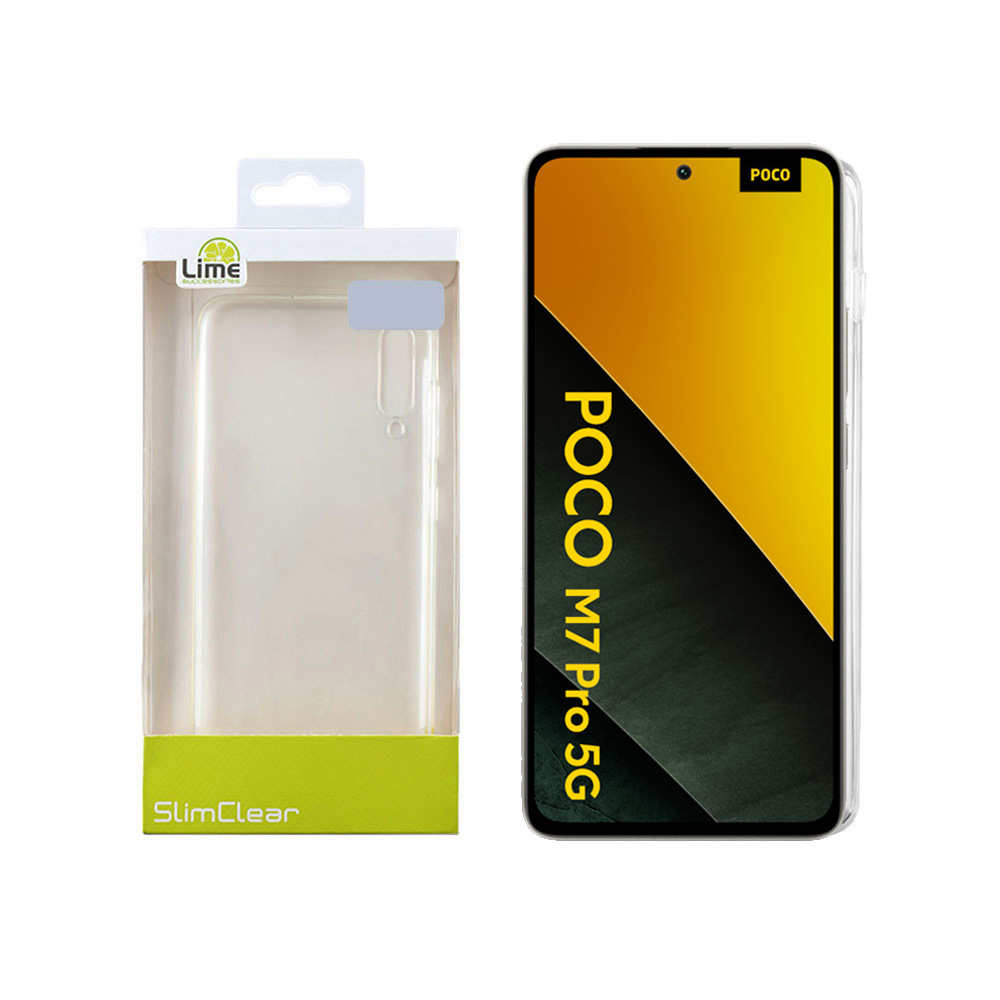 LIME ΘΗΚΗ XIAOMI POCO M7 PRO 5G 6.67" SLIMCLEAR TPU FULL CAMERA PROTECTION ΔΙΑΦΑΝΗ