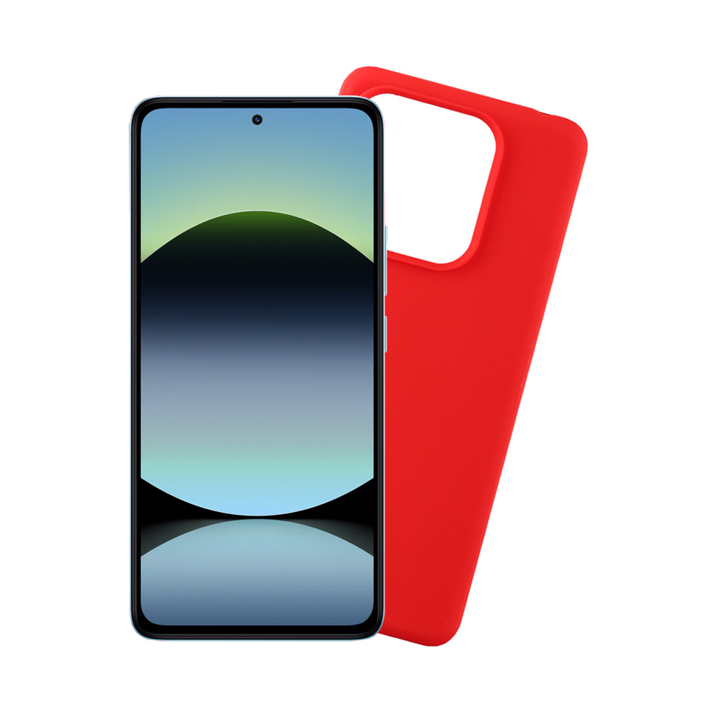 VOLTE-TEL ΘΗΚΗ XIAOMI REDMI NOTE 14 4G 6.67" SILICON TPU CAMERA GUARD RED