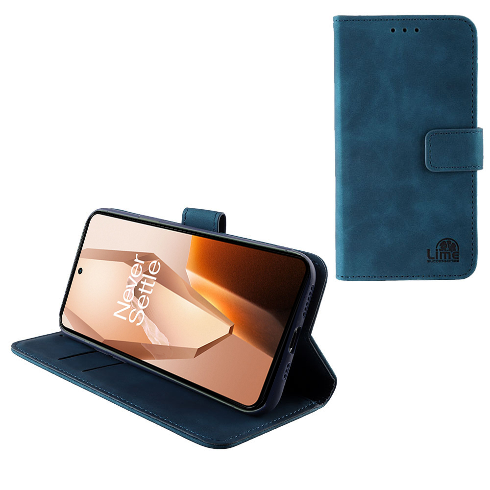LIME ΘΗΚΗ ONEPLUS 13R 5G/ACE 5/ACE 5 PRO 6.78" ESSENTIAL MAGNET BOOK STAND CLIP DARK BLUE