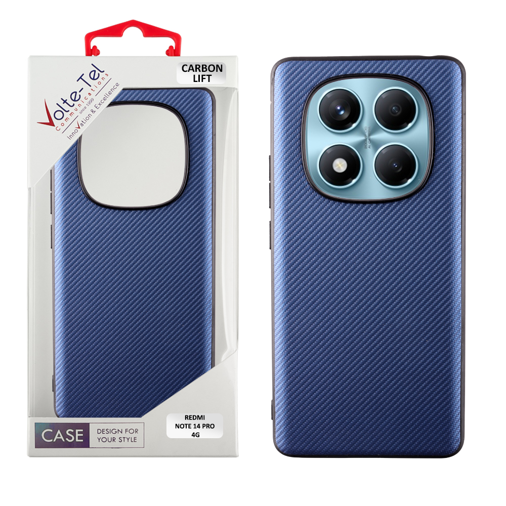VOLTE-TEL ΘΗΚΗ XIAOMI REDMI NOTE 14 PRO 4G 6.67" CARBON LIFT CAMERA GUARD BLUE