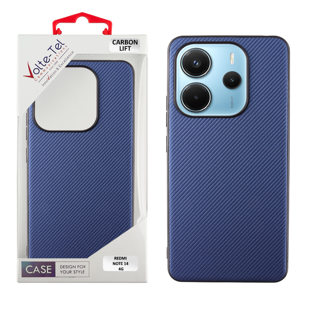 VOLTE-TEL ΘΗΚΗ XIAOMI REDMI NOTE 14 4G 6.67" CARBON LIFT CAMERA GUARD BLUE