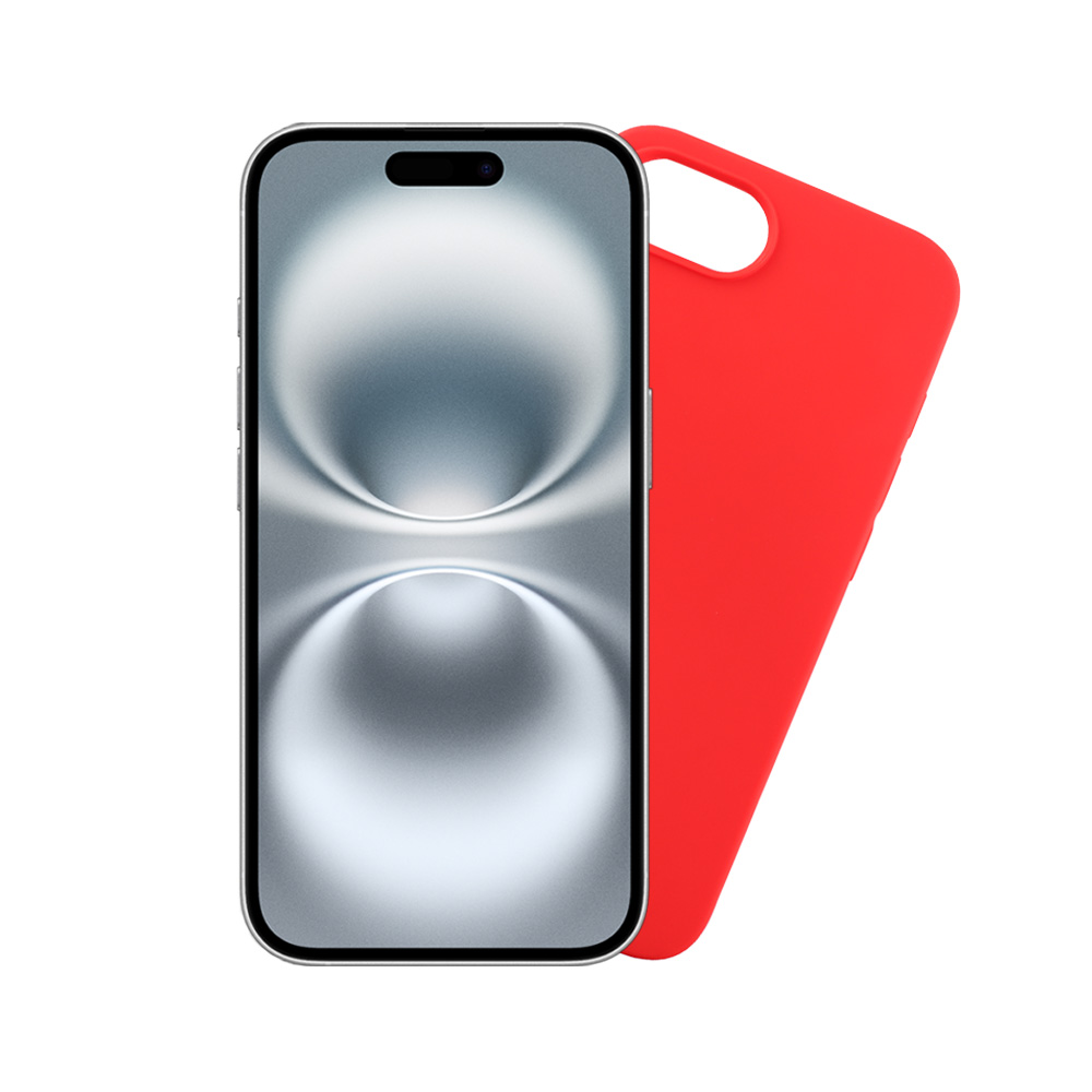 VOLTE-TEL ΘΗΚΗ IPHONE 16E 6.1" SILICON TPU CAMERA GUARD RED