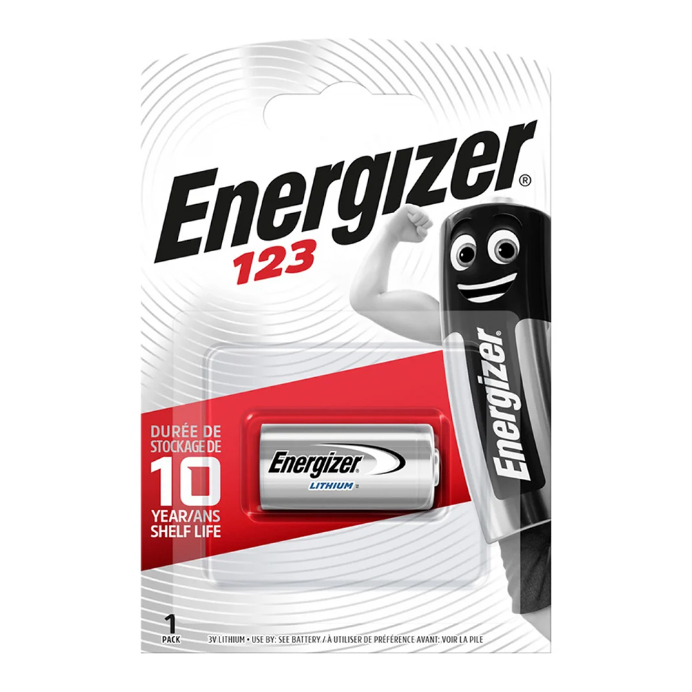 ENERGIZER ΜΠΑΤΑΡΙΕΣ ΦΩΤΟΓΡΑΦΙΚΗΣ ΛΙΘΙΟΥ CR123 3V 1500mAh Li-ion 1/BLISTER