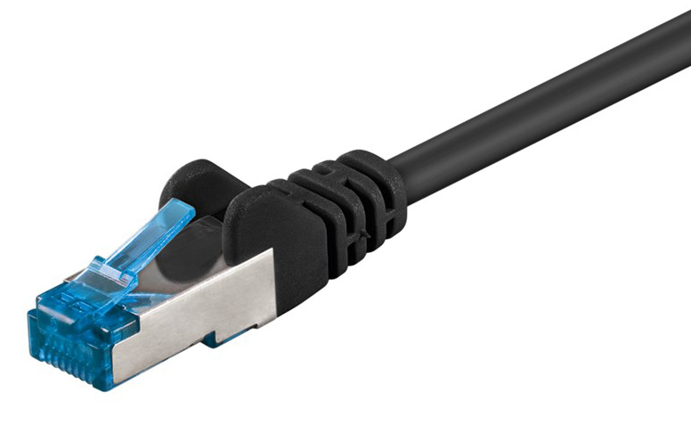 GOOBAY καλώδιο δικτύου 93664, CAT 6A S/FTP, 500MHz, Copper, 0.5m, μαύρο