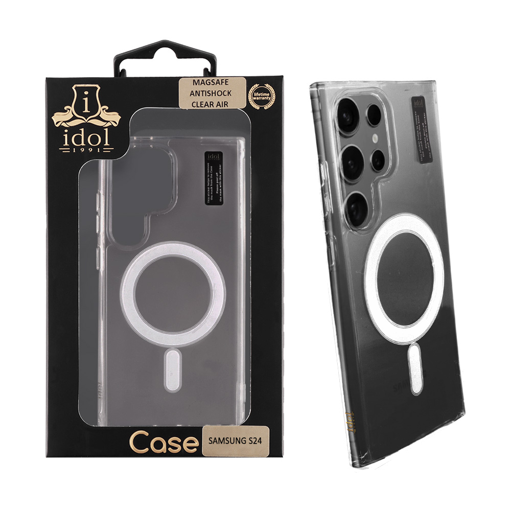 IDOL 1991 ΘΗΚΗ SAMSUNG S24 ULTRA 5G S928 6.8" MAGSAFE ANTISHOCK CLEAR AIR BACK COVER TPU CAMERA GUARD ΔΙΑΦΑΝΗ