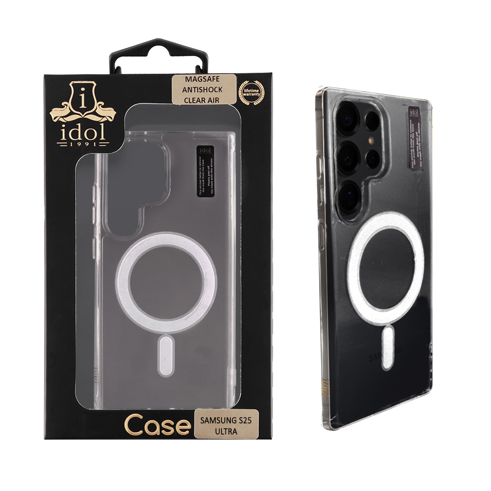 IDOL 1991 ΘΗΚΗ SAMSUNG S25 ULTRA 5G S938 6.9" MAGSAFE ANTISHOCK CLEAR AIR BACK COVER TPU CAMERA GUARD ΔΙΑΦΑΝΗ
